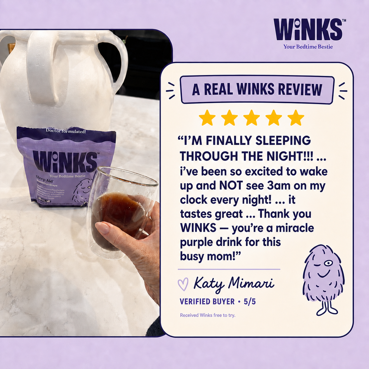 Winks gallery frame 3: verified customer review