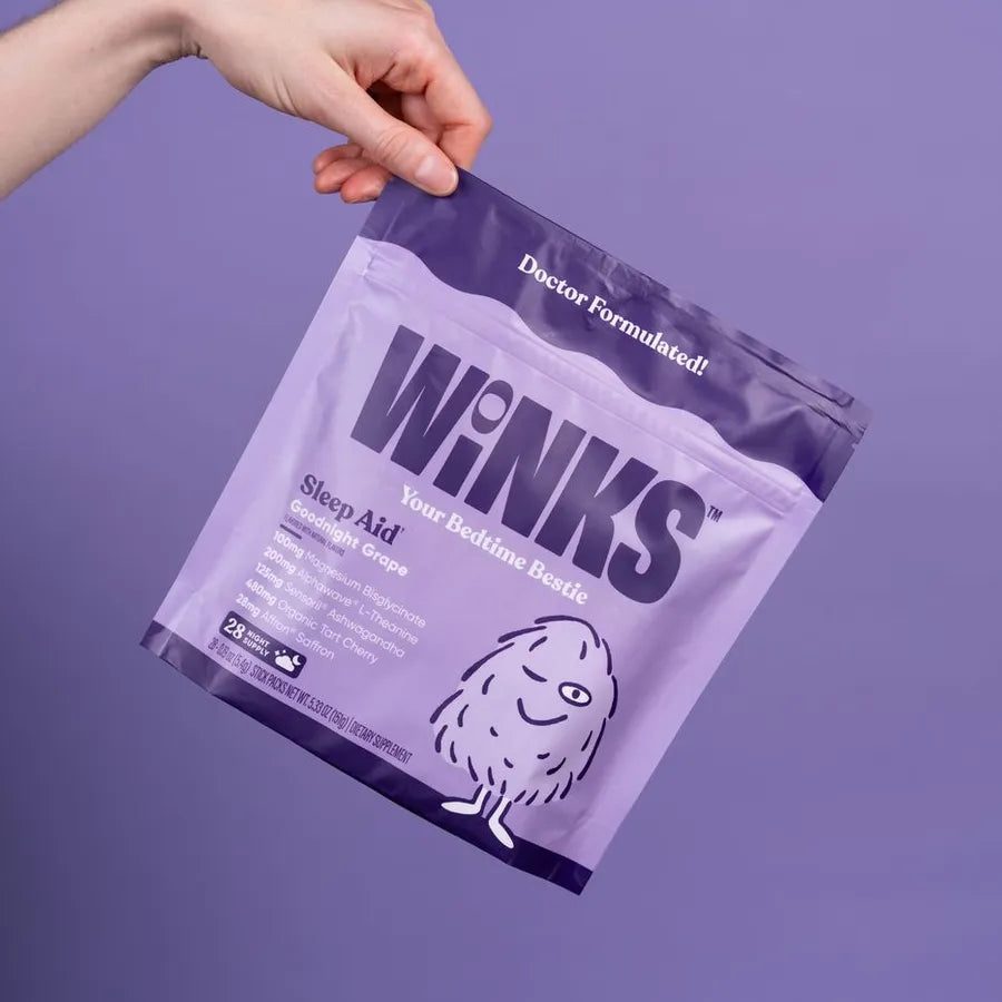 Winks pouch in hand